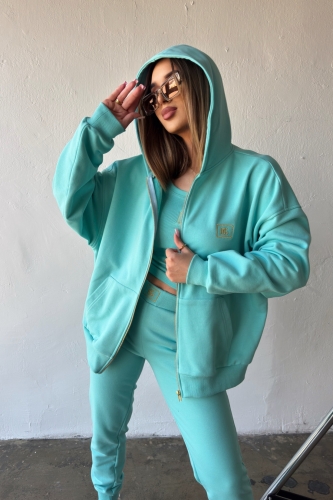 BLUZA DAMSKA BG LOOP | JASNA MIĘTA