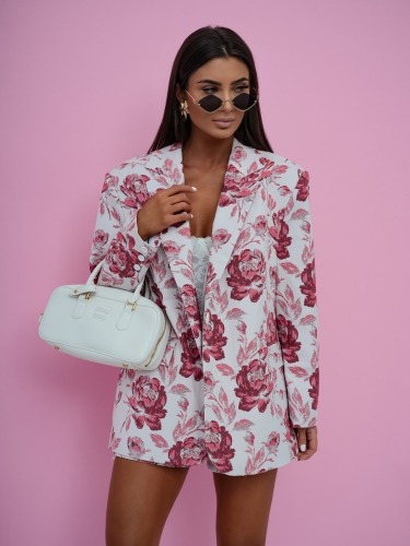 Marynarka damska w kwiaty Bella Me Gusta 