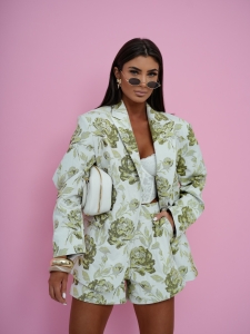 Marynarka damska w kwiaty Bella Me Gusta  