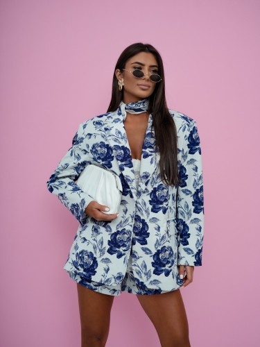 Marynarka damska w kwiaty Bella Me Gusta 