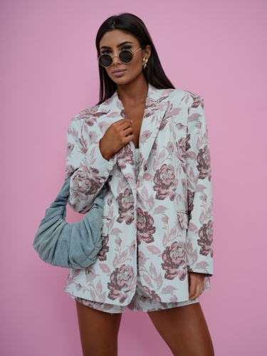 Marynarka damska w kwiaty Bella Me Gusta  