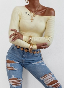 Bluzka damska ONE Basari  żółta