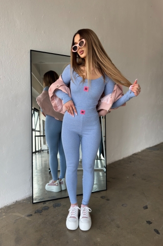 KOMPLET DAMSKI BG MAMBA | NIEBIESKI JEANS