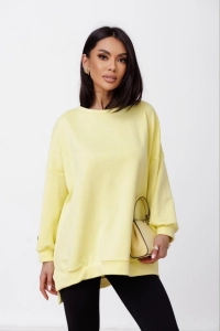 Bluza z muchą Me Gusta  cytrynowa