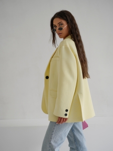 Marynarka damska casual Me Gusta cytrynowa