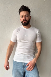 T-SHIRT MĘSKI BG LIGHT | BIAŁY