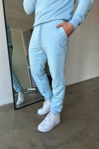 SPODNIE MĘSKIE BG BRAND | BŁĘKIT