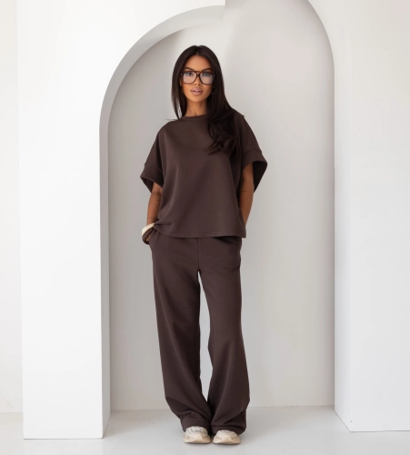 Komplet damski Me Gusta brązowy