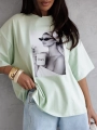 T-shirt damski Woman Me Gusta matcha