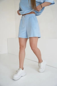 SZORTY WELUROWE DAMSKIE BG MAVE | BŁĘKIT