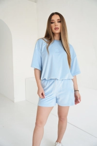 T-SHIRT DAMSKI BG LAVA | BŁĘKIT