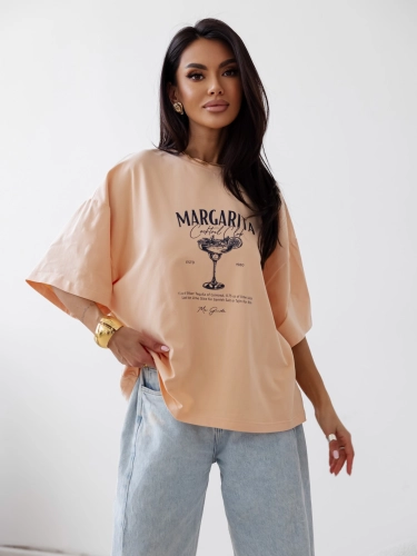 T-shirt damski Margarita  Me Gusta  morela
