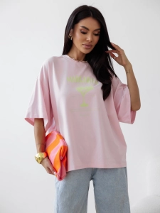 T-shirt damski Margarita  Me Gusta  różowy