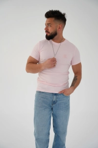 T-SHIRT MĘSKI BG BOND | JASNY RÓŻ