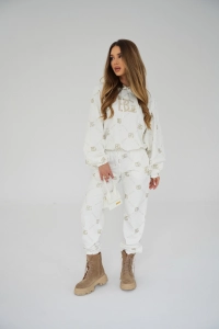 DRES DAMSKI BG HOLO | BIAŁY - ZŁOTY