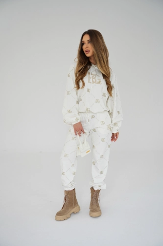 DRES DAMSKI BG HOLO | BIAŁY - ZŁOTY