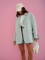 Marynarka damska casual Me Gusta miętowa