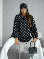 Bluza w groszki Me Gusta czarna