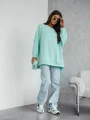 Bluza w groszki Me Gusta miętowa