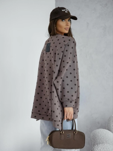 Bluza w groszki Me Gusta fango