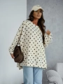 Bluza w groszki Me Gusta beżowa