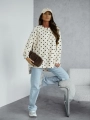 Bluza w groszki Me Gusta beżowa