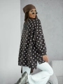 Bluza w groszki Me Gusta brązowa