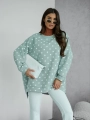 Bluza w groszki Me Gusta matcha