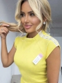 Komplet damski Caren II Laki Couture żółty