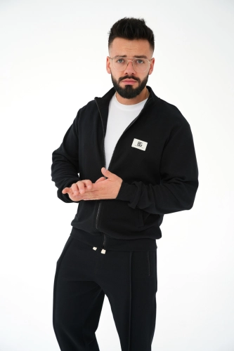 BLUZA MĘSKA BG REY | CZARNY