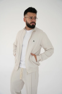 BLUZA MĘSKA BG REY | JASNY BEŻ