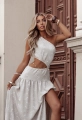 Sukienka letnia Boho Basari beżowa