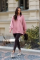 Bluza z muchą Me Gusta brudny róż