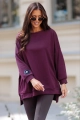 Bluza z muchą Me Gusta wiśniowa