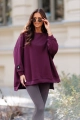 Bluza z muchą Me Gusta wiśniowa