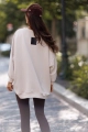 Bluza z muchą Me Gusta jasny beż