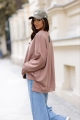Bluza z muchą Me Gusta ciemny beż