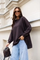 Bluza z muchą Me Gusta gorzka czekolada