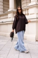 Bluza z muchą Me Gusta gorzka czekolada