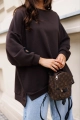 Bluza z muchą Me Gusta gorzka czekolada