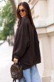 Bluza z muchą Me Gusta gorzka czekolada