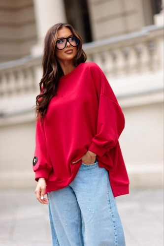 Bluza z muchą Me Gusta czerwona