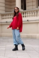 Bluza z muchą Me Gusta czerwona