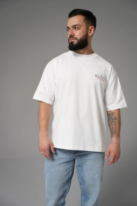 T-SHIRT MĘSKI BG SOHO | BIAŁY