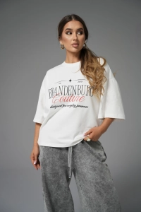 T-SHIRT DAMSKI BG NOLITA | BIAŁY