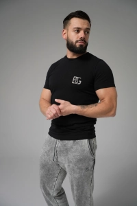 T-SHIRT MĘSKI BG DUST | CZARNY