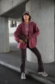 Marynarka damska casual Me Gusta burgund