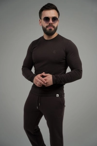 T-SHIRT LONGSLEEVE MĘSKI BG LINE | GORZKA CZEKOLADA
