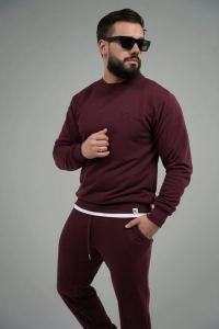 BLUZA MĘSKA BG FRAME | BORDO