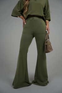 SPODNIE DAMSKIE BG FLARE | OLIWKA